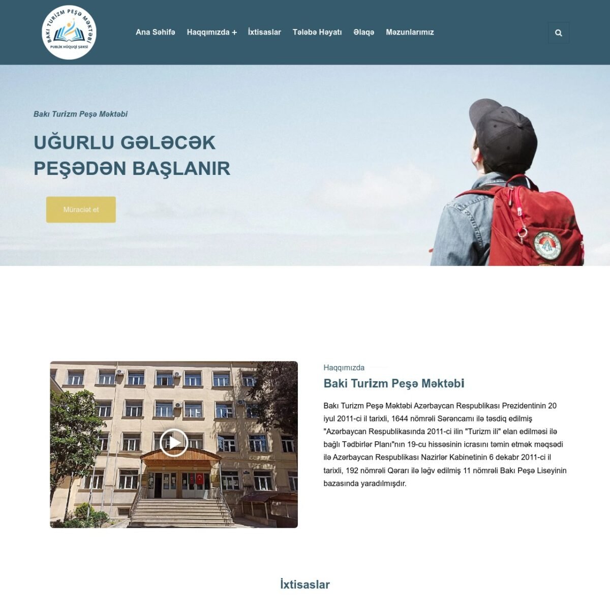 Bakı Turizm Peşə Məktəbi</h5>